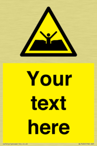 Custom Warning quicksand mud or silt